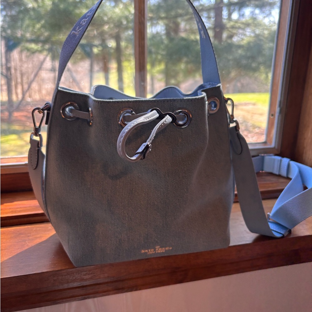 Kate Spade Kip denim bucket bag
